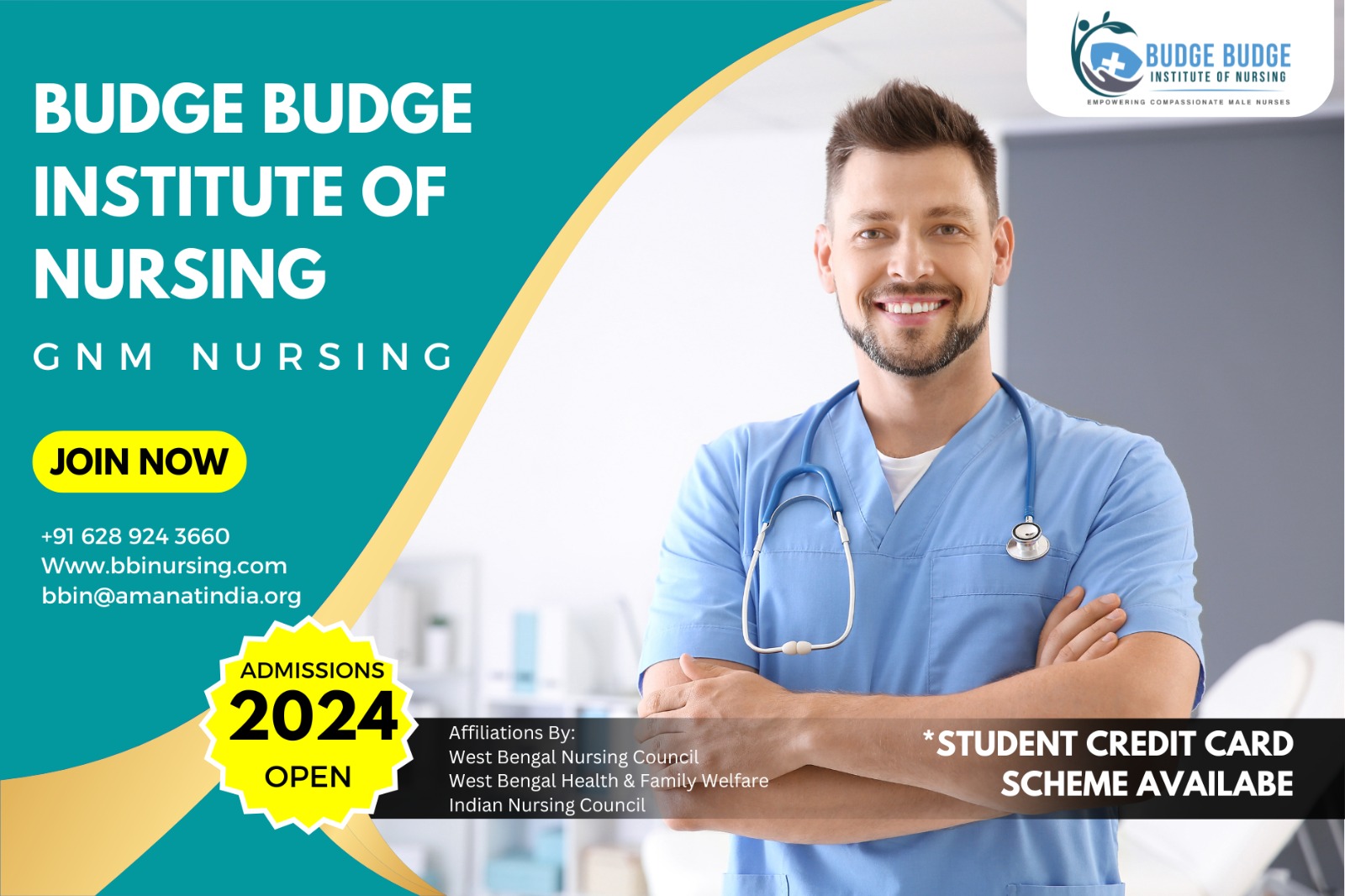 gnm nursing for male in west bengal